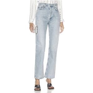 Agolde Women’s Lana Mid Rise Vintage Straight Jeans Loose 100% Organic Cotton